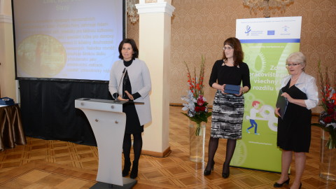 Děkovná řeč zástupkyně firmy LINET, spol. s r.o.