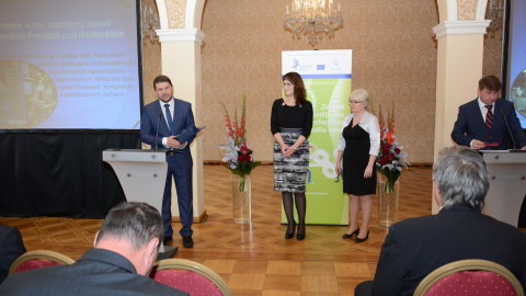 Děkovná řeč zástupce firmy Siemens, s. r.o., odštěpný závod Elektromotory Frenštát